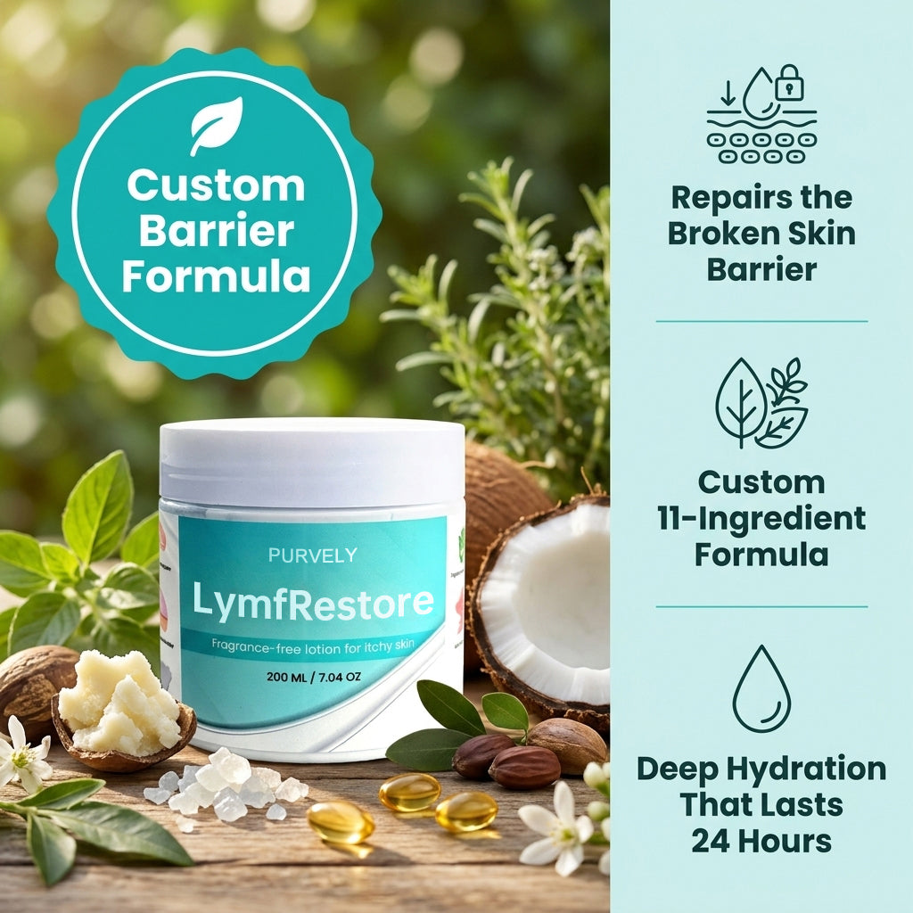 Fragrance-Free Non-Greasy Anti-Itch Ceramide NP Lotion For Dry, Red, Sensitive, Discolored, Weeping Skin