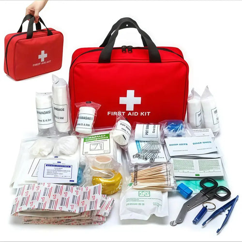 First Aid Kit – High-quality, waterproof, and portable trauma first aid kit, suitable for various emergency situations.