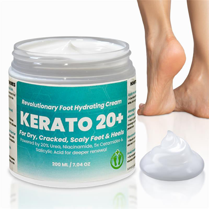 Urea 20% Intense Foot Hydrating Cream For Dry, & Cracked Feet, Non-Greasy