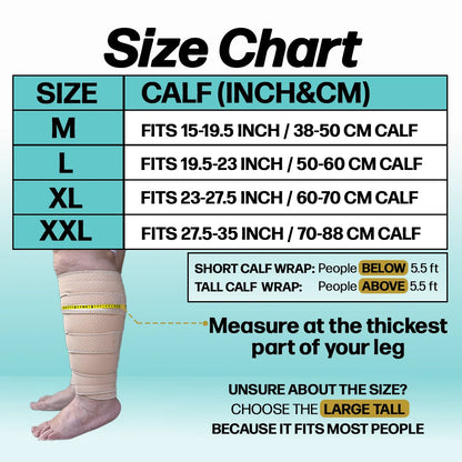 Calf Compression Wrap | Boost Circulation & Reduce Leg Swelling At Home