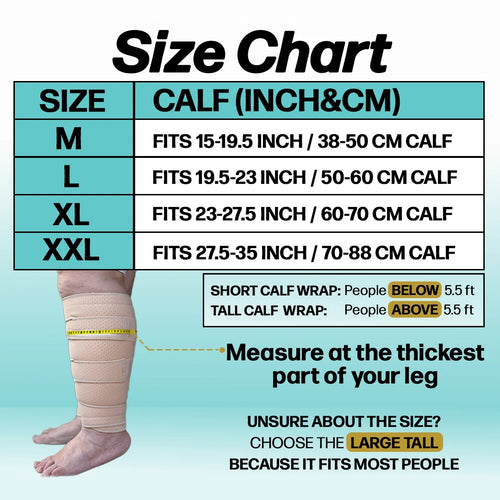 Calf Compression Wrap | Boost Circulation & Reduce Leg Swelling At Home